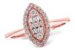 Allison Kaufman Diamond Ring in 14K Rose Gold, 0.25 ctw (D5848)