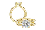 Allison Kaufman Diamond Engagement Ring Semi-Mount in 14K Yellow Gold, 0.06 ctw (L7948), alternate view