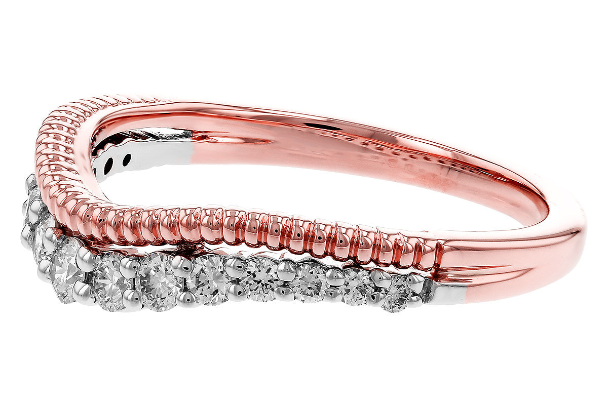Allison Kaufman Diamond Band Enhancer in 14K Rose & White Gold, 0.30 ctw (W2535), alternate view