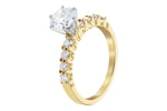 Allison Kaufman Diamond Engagement Ring Semi-Mount in 14K Yellow Gold, 0.44 ctw (LR830-44), alternate view