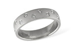 Allison Kaufman Diamond Wedding Band in 14K White Gold, 0.16 ctw (W1863)