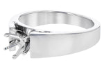 Allison Kaufman Engagement Ring Semi-Mount in 14K White Gold (L7804), alternate view