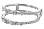 Allison Kaufman Diamond Ring Guard in 14K White Gold, 0.38 ctw (W2586), alternate view