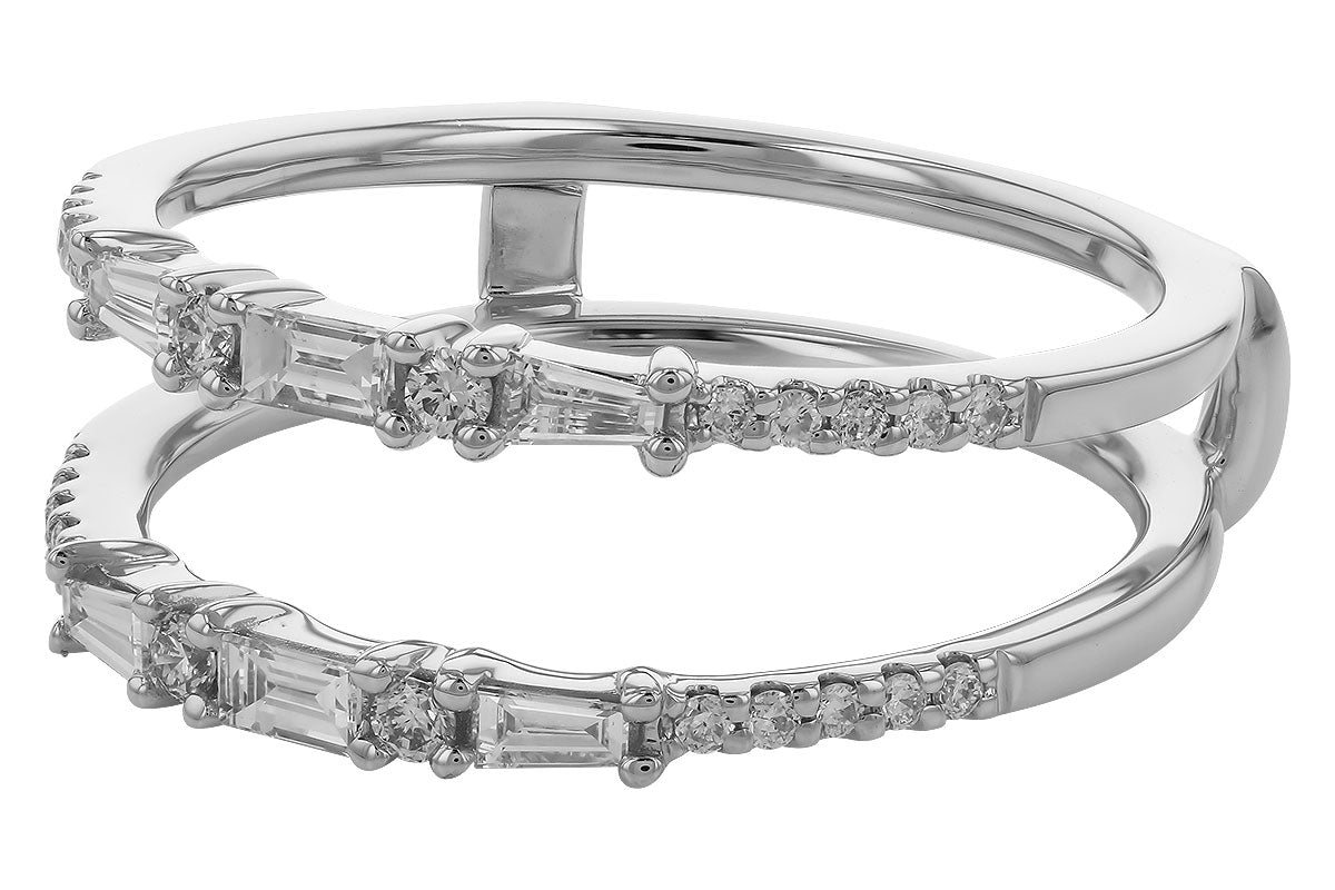 Allison Kaufman Diamond Ring Guard in 14K White Gold, 0.38 ctw (W2586), alternate view