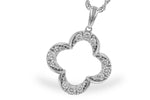 Allison Kaufman Diamond Necklace in 14K White Gold, 0.32 ctw (N8430)