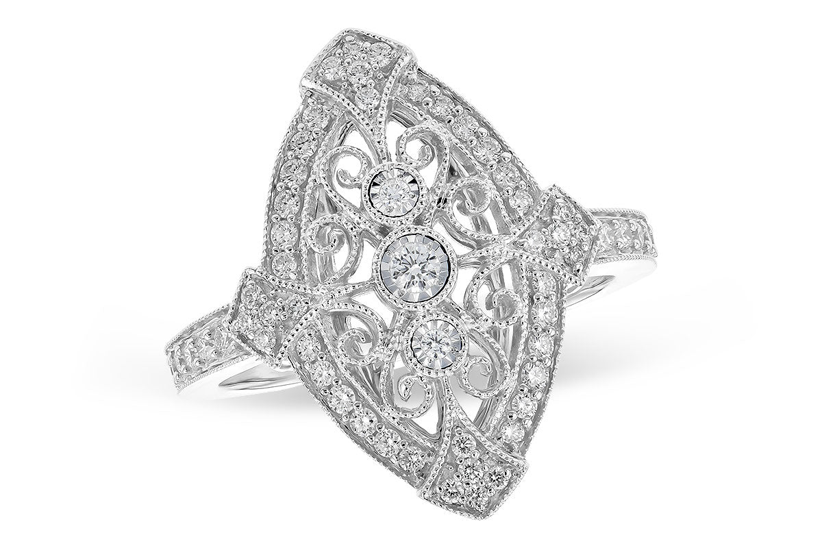 Allison Kaufman Diamond Ring in 14K White Gold, 0.40 ctw (D5806)