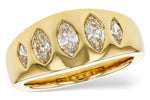 Allison Kaufman Fancy-Cut Diamond Wedding Band in 14K Yellow Gold, 0.95 ctw