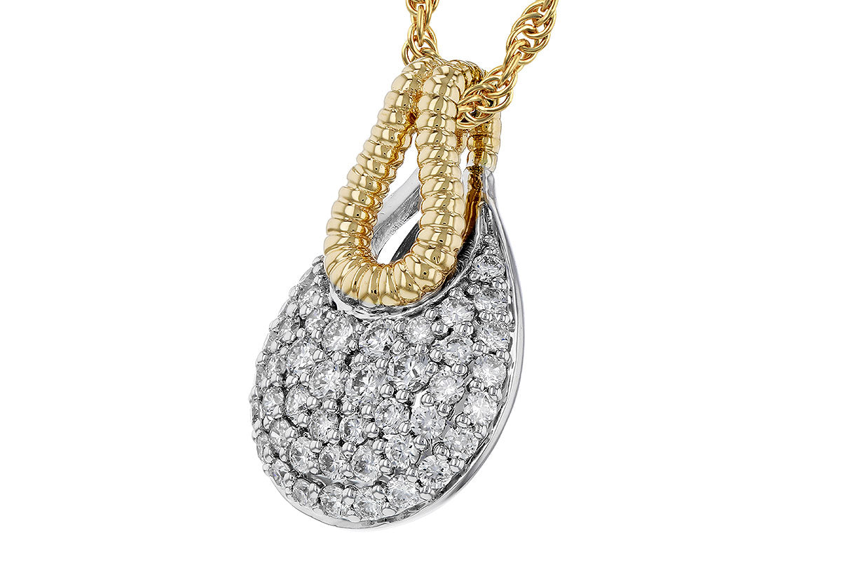 Allison Kaufman Diamond Necklace in 14K Yellow & White Gold, 0.50 ctw (N8745), alternate view