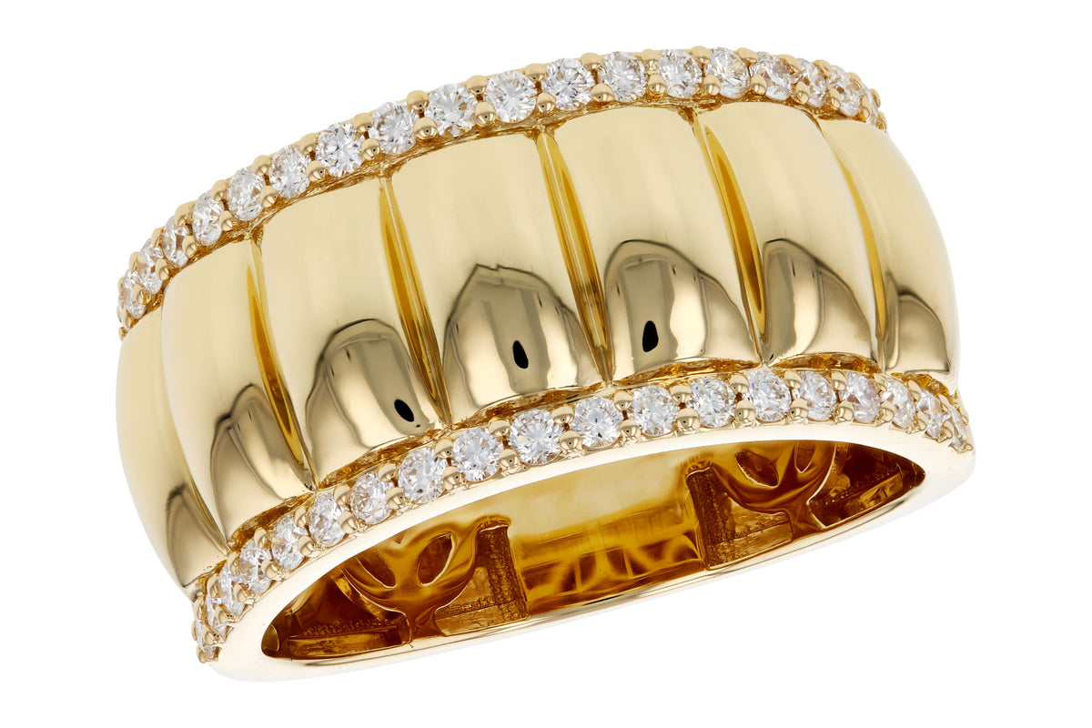 Allison Kaufman Diamond Wedding Band in 14K Yellow Gold, 0.42 ctw