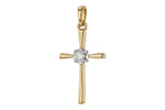 Allison Kaufman Diamond Pendant in 14K Yellow Gold, 0.10 ctw (P6546), alternate view