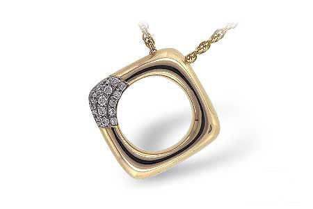 Allison Kaufman Diamond Necklace in 14K Yellow Gold, 0.07 ctw