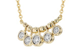 Allison Kaufman Diamond Necklace in 14K Yellow Gold, 0.09 ctw, alternate view