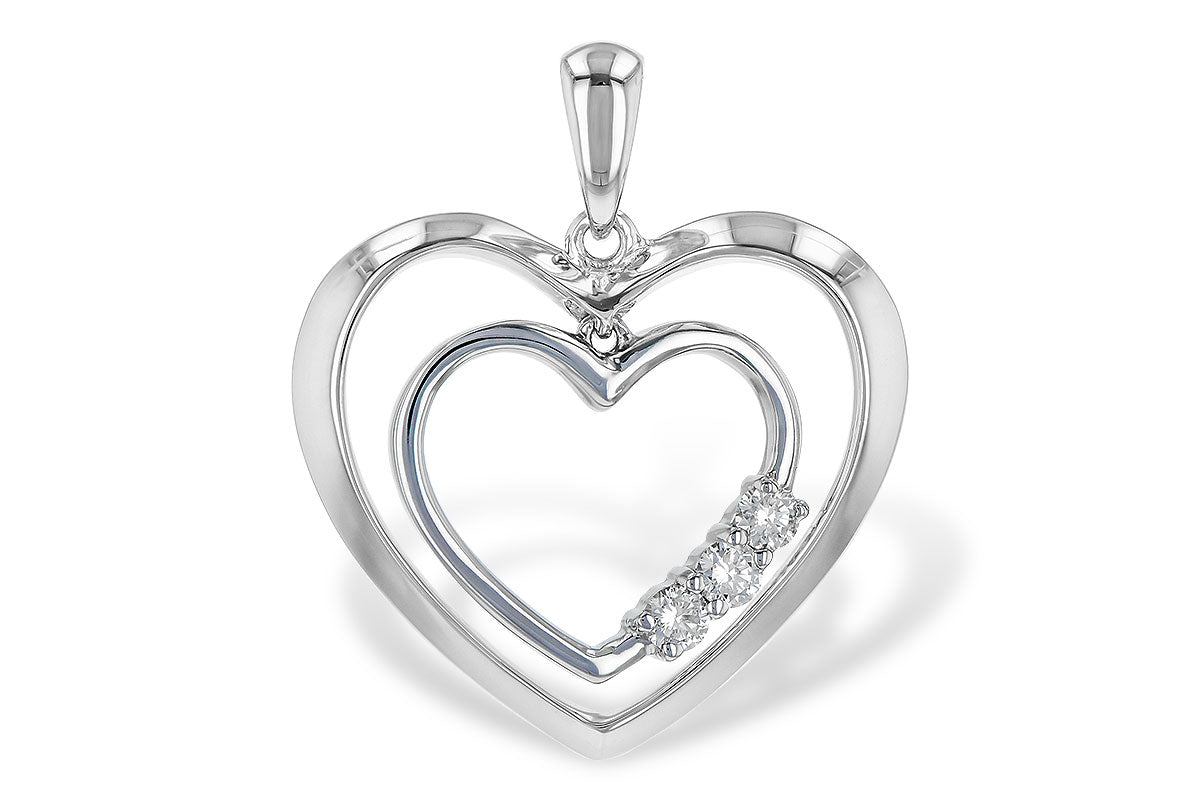 Allison Kaufman Diamond Pendant in 14K White Gold, 0.07 ctw