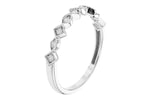 Allison Kaufman Diamond Wedding Band in 14K White Gold, 0.11 ctw (W2482), alternate view