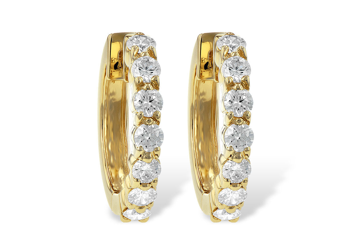 Allison Kaufman Diamond Earrings in 14K Yellow Gold, 1.00 ctw (ER104-1)