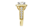 Allison Kaufman Diamond Engagement Ring Semi-Mount in 14K Yellow Gold, 1.30 ctw, alternate view
