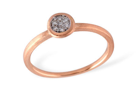 Allison Kaufman Diamond Ring in 14K Rose Gold, 0.07 ctw