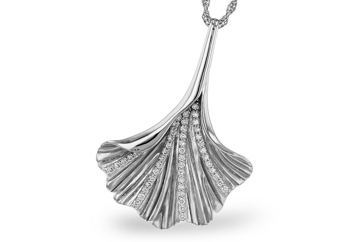 Allison Kaufman Diamond Necklace in 14K White Gold, 0.20 ctw (N8548)