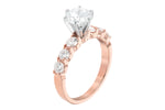 Allison Kaufman Diamond Engagement Ring Semi-Mount in 14K Rose Gold, 0.85 ctw, alternate view