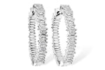 Allison Kaufman Baguette Diamond Earrings in 14K White Gold, 0.35 ctw