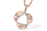 Allison Kaufman Diamond Necklace in 14K Rose Gold, 0.20 ctw (N8340)