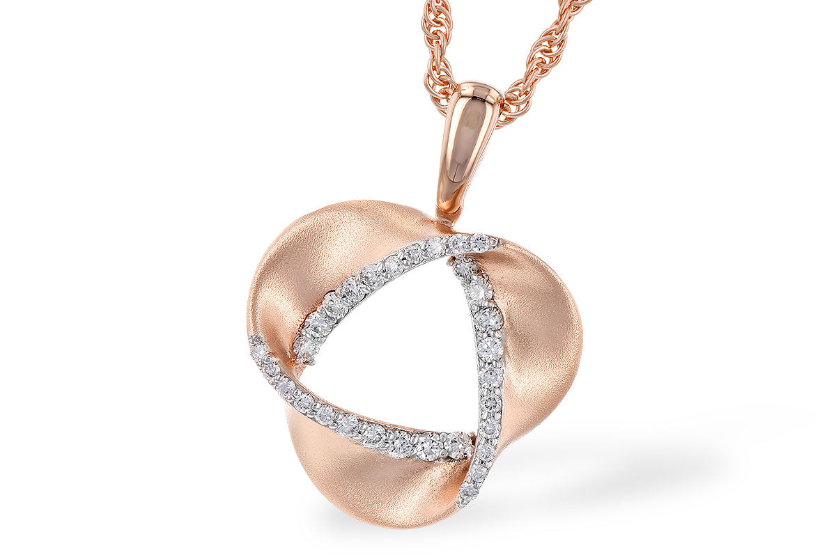 Allison Kaufman Diamond Necklace in 14K Rose Gold, 0.20 ctw (N8340)