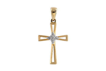 Allison Kaufman Diamond Pendant in 14K Yellow Gold, 0.06 ctw (P6279)