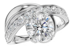 Allison Kaufman Diamond Engagement Ring Semi-Mount in 14K White Gold, 0.50 ctw (L7925)