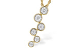 Allison Kaufman Diamond Necklace in 14K Yellow Gold, 0.15 ctw (N8299)