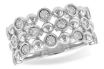 Allison Kaufman Diamond Wedding Band in 14K White Gold, 0.25 ctw (W2314)