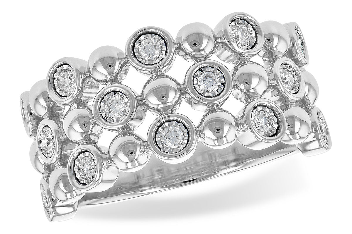 Allison Kaufman Diamond Wedding Band in 14K White Gold, 0.25 ctw (W2314)