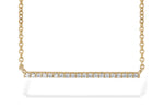 Allison Kaufman Diamond Necklace in 14K Yellow Gold, 0.19 ctw (N7919)