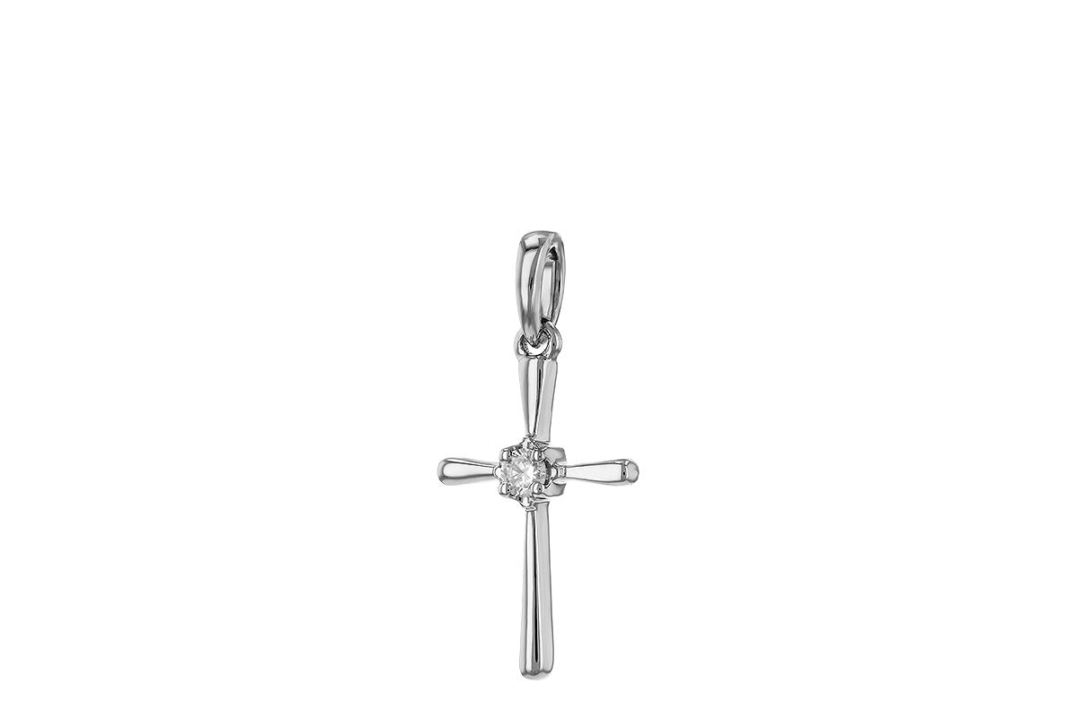Allison Kaufman Diamond Pendant in 14K White Gold, 0.03 ctw (P6468), alternate view