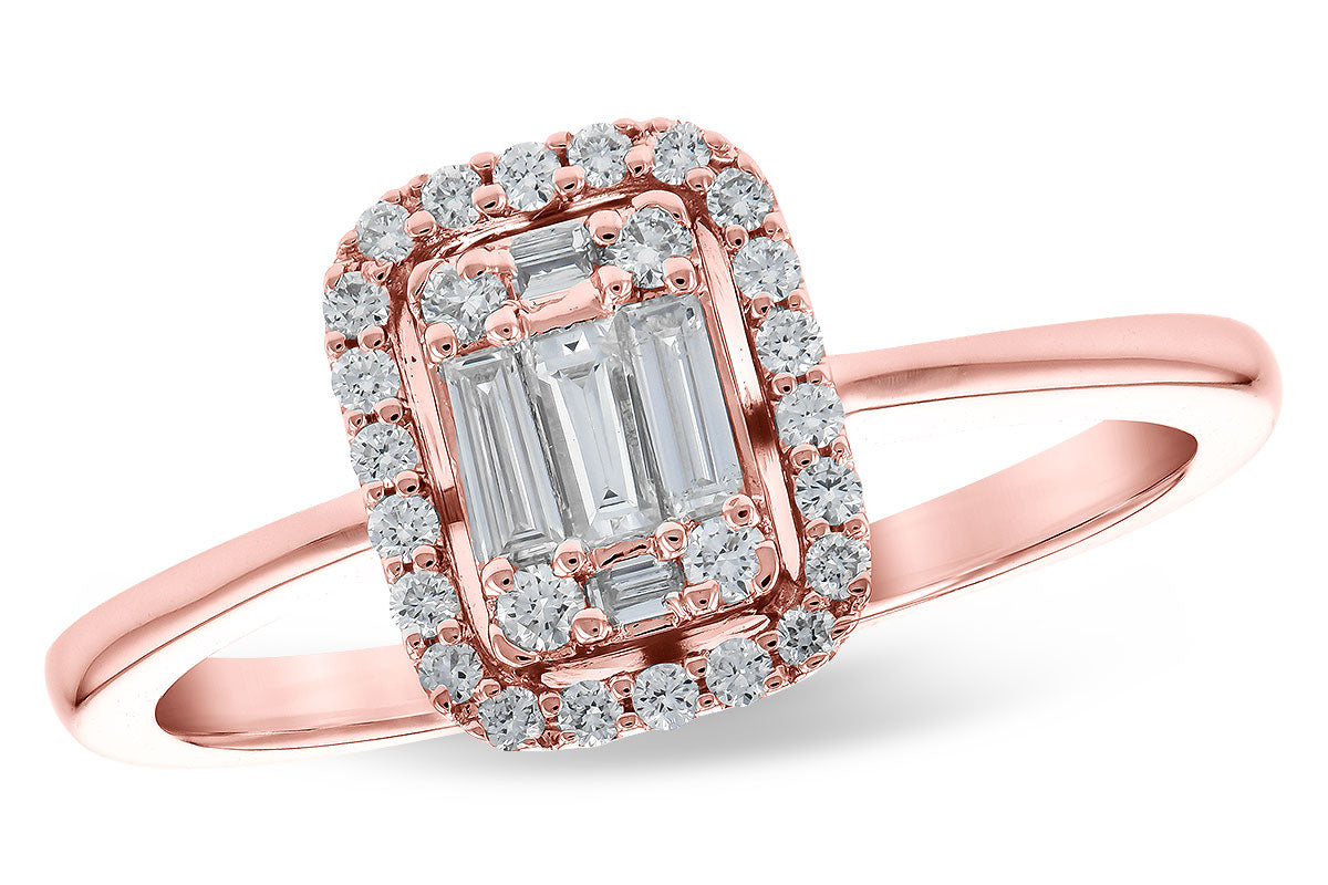 Allison Kaufman Diamond Ring in 14K Rose Gold, 0.26 ctw (D5813)