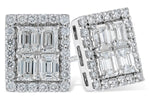 Allison Kaufman Diamond Earrings in 14K White Gold, 1.40 ctw