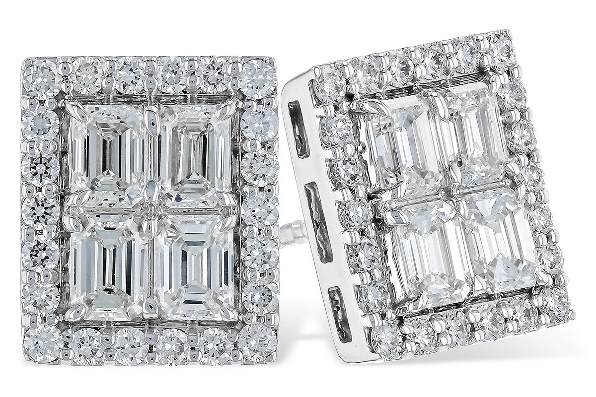 Allison Kaufman Diamond Earrings in 14K White Gold, 1.40 ctw
