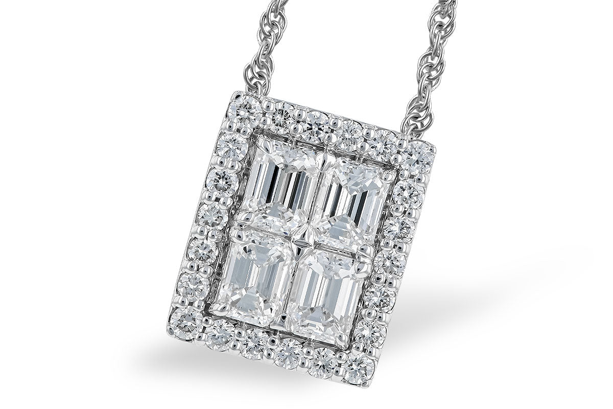 Allison Kaufman Diamond Necklace in 14K White Gold, 1.15 ctw