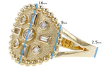 Allison Kaufman Baguette Diamond Ring in 14K Yellow Gold, 0.19 ctw, alternate view