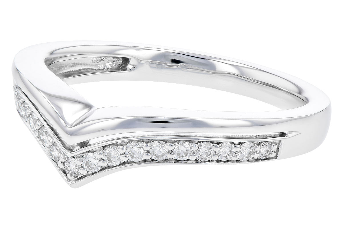 Allison Kaufman Diamond Band Enhancer in 14K White Gold, 0.19 ctw (W2177), alternate view