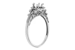 Allison Kaufman Diamond Engagement Ring Semi-Mount in 14K White Gold, 0.08 ctw (L7865), alternate view