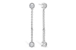 Allison Kaufman Diamond Earrings in 14K White Gold, 0.20 ctw (E2046)