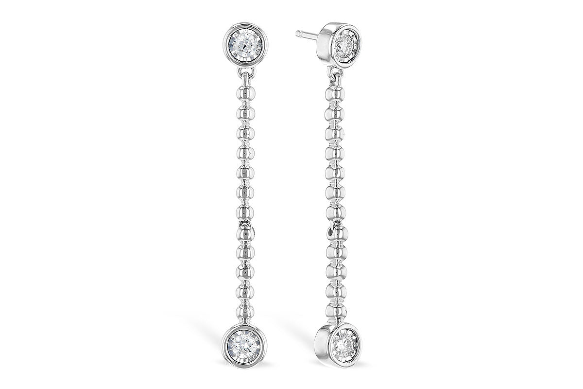 Allison Kaufman Diamond Earrings in 14K White Gold, 0.20 ctw (E2046)