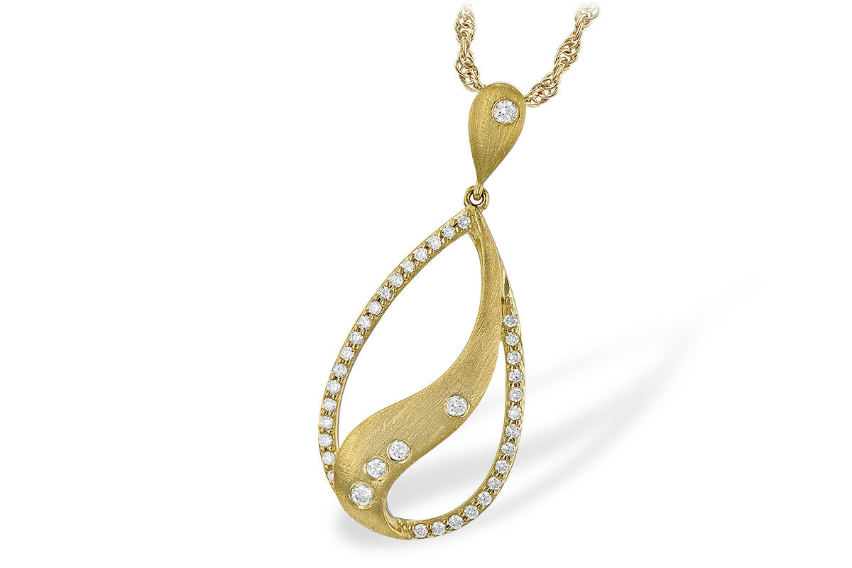 Allison Kaufman Diamond Necklace in 14K Yellow Gold, 0.32 ctw (N8029)