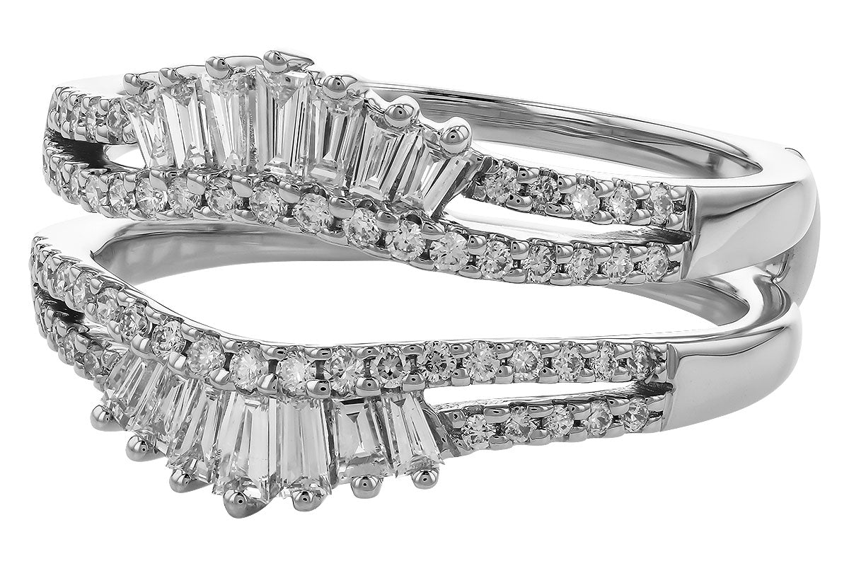 Allison Kaufman Diamond Ring Guard in 14K White Gold, 0.55 ctw (W2591), alternate view