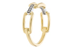 Allison Kaufman Diamond Ring in 14K Yellow & White Gold, 0.04 ctw (D5972), alternate view