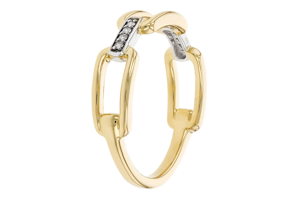 Allison Kaufman Diamond Ring in 14K Yellow & White Gold, 0.04 ctw (D5972), alternate view