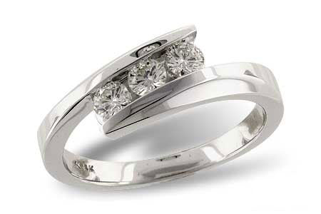 Allison Kaufman Diamond Ring in 14K White Gold, 0.35 ctw