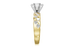 Allison Kaufman Diamond Engagement Ring Semi-Mount in 14K Yellow Gold, 0.56 ctw, alternate view