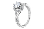 Allison Kaufman Diamond Engagement Ring Semi-Mount in 14K White Gold, 0.31 ctw (L7705), alternate view