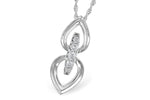 Allison Kaufman Diamond Necklace in 14K White Gold, 0.22 ctw (N8230)